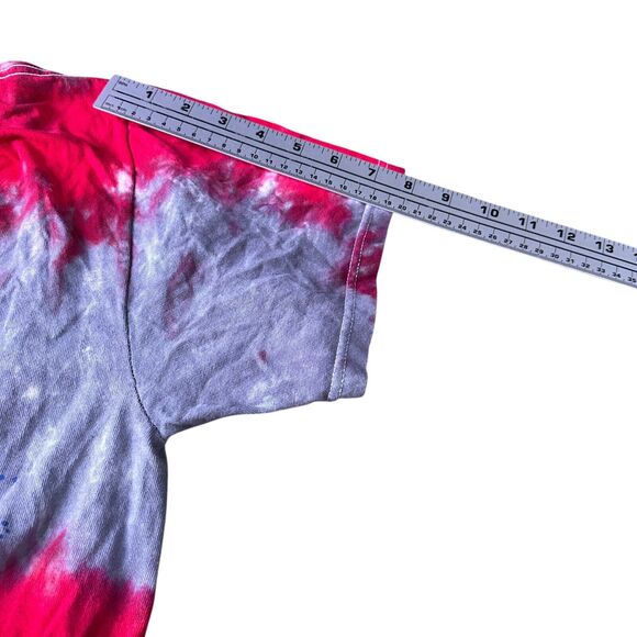 Philadelphia Phillies T-Shirt Mens Large Red Gray Tie Dye Pullover Crew Neck MLB - Picture 9 of 10